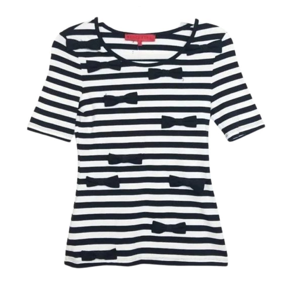 Sinclaire Striped Bow Top